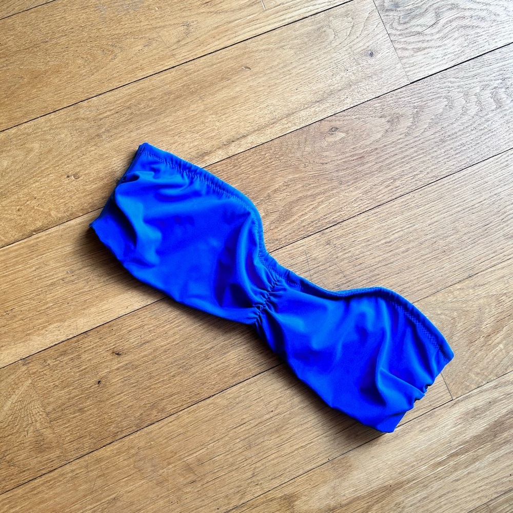Cobalt Blue Bandeau Bikini Top